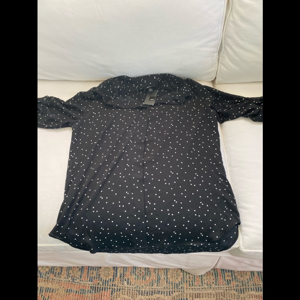COPY - NWT Mossimo polka dot blouse size large